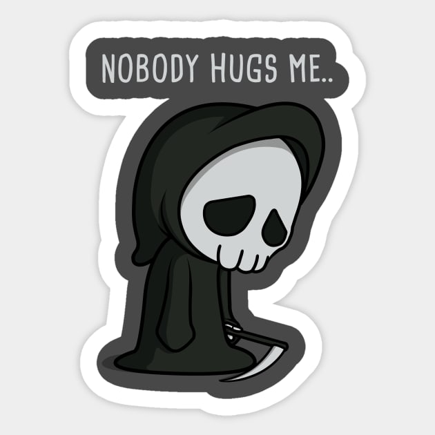 Nobody Hugs Me.. Sticker by Raffiti